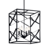Kichler Sevan 4 Light 17" Wide Taper Candle Single Pendant Black