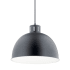 Kichler Zailey 16" Wide Single Pendant with Metal Shade Black