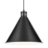 Kichler Zailey 16" Wide Pendant Black