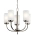 Kichler Kennewick 5 Light 19" Wide Pillar Candle Chandelier Brushed Nickel