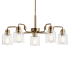 Kichler Aivian 5 Light 30" Wide Chandelier Weathered Brass