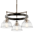 Kichler Eastmont 3 Light 23" Wide Ring Chandelier Polished Nickel