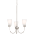 Kichler Erma 3 Light 18" Wide Chandelier Brushed Nickel
