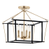 Kichler Eisley 4 Light 16" Wide Semi-flush Ceiling Fixture Champagne Bronze