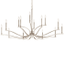 Kichler Malene 14 Light 53" Wide Taper Candle Style Chandelier Polished Nickel