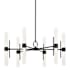 Kichler Riven 33" Wide LED Chandelier Black