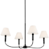 Kichler Eadie 4 Light 31" Wide Chandelier Black