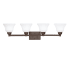 Kichler Langford 4 Light 35-1/4" Wide Bathroom Vanity Light Olde Bronze