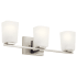 Kichler Roehm 3 Light 23" Wide Bathroom Vanity Light Brushed Nickel