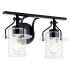 Kichler Everett 2 Light 16" Wide Bathroom Vanity Light Black