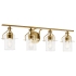 Kichler Everett 4 Light 34" Wide Bathroom Vanity Light Brushed Brass