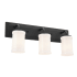 Kichler Vetivene 3 Light Bathroom Vanity Light Textured Black