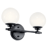 Kichler Benno 2 Light 15" Wide Vanity Light Black