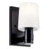 Kichler Adani 9" Tall Bathroom Sconce Black