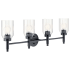 Kichler Madden 4 Light 34" Wide Vanity Light Black