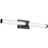Kichler Laurene 2 Light 31" Wide LED Vanity Light with Clear Fluted Glass Shades Black