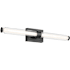 Kichler Laurene 2 Light 31" Wide LED Vanity Light with Clear Glass Shades Black
