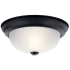 Kichler 2 Light 11" Wide Flush Mount Bowl Ceiling Fixture Black