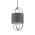 Kichler Jolana 16" Wide LED Single Pendant with Fabric Shade Polished Nickel