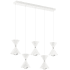 Kichler Kordan 5 Light 42" Wide LED Linear Pendant Matte White