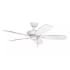Kichler Canfield 52" 5 Blade Indoor Ceiling Fan with Blades, Downrod and Pull Chain Matte White
