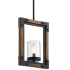 Kichler Marimount Single Light 11" Wide Taper Candle Pendant Auburn Stained