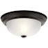 Kichler 2 Light 11" Wide Flush Mount Bowl Ceiling Fixture Olde Bronze
