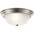 Kichler 2 Light 13" Wide Flush Mount Bowl Ceiling Fixture Brushed Nickel