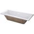 Kingston Brass Aqua Eden 67" Drop In Acrylic Soaking Tub with Center Drain White