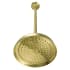 Kingston Brass Trimscape 1.8 GPM Single Function Rain Shower Head Brushed Brass