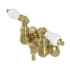 Kingston Brass Vintage Wall Mounted Tub Filler Brushed Brass
