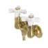 Kingston Brass Vintage Wall Mounted Tub Filler Brushed Brass