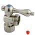 Kingston Brass Vintage Washing Machine Valve with 1/2 Inch IPS, 3/4 Inch Hose Connections and Metal Lever Brushed Nickel