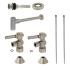 Kingston Brass Modern Plumbing Sink Trim Kit with Bottle Trap and Drain Brushed Nickel