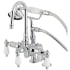 Kingston Brass Vintage Deck Mounted Clawfoot Tub Filler with Built-In Diverter - Includes Hand Shower Polished Chrome