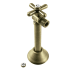 Kingston Brass Kingston Brass 1/2" Sweat x 3/8" OD Comp Angle Shut Off Valve with 5" Extension Antique Brass