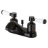 Kingston Brass Paris 1.2 GPM Centerset Bathroom Faucet with Pop-Up Drain Assembly Oil Rubbed Bronze