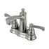 Kingston Brass Royale 1.2 GPM Centerset Bathroom Faucet with Pop-Up Drain Assembly Brushed Nickel