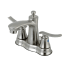 Kingston Brass Jamestown 1.2 GPM Centerset Bathroom Faucet with Pop-Up Drain Assembly Brushed Nickel