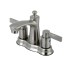Kingston Brass NuvoFusion 1.2 GPM Centerset Bathroom Faucet with Pop-Up Drain Assembly Brushed Nickel