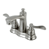 Kingston Brass Nuwave French 1.2 GPM Centerset Bathroom Faucet with Pop-Up Drain Assembly Brushed Nickel