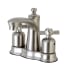 Kingston Brass Millennium 1.2 GPM Centerset Bathroom Faucet with Pop-Up Drain Assembly Brushed Nickel