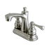 Kingston Brass Vintage 1.2 GPM Centerset Bathroom Faucet with Pop-Up Drain Assembly Brushed Nickel
