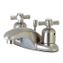 Kingston Brass Millennium 1.2 GPM Centerset Bathroom Faucet with Pop-Up Drain Assembly Brushed Nickel