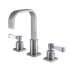Kingston Brass Paris 1.2 GPM Widespread Bathroom Faucet with Pop-Up Drain Assembly Brushed Nickel