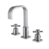 Kingston Brass Concord 1.2 GPM Widespread Bathroom Faucet with Pop-Up Drain Assembly Brushed Nickel