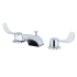 Kingston Brass Vista 1.2 GPM Widespread Bathroom Faucet with Pop-Up Drain Assembly Polished Chrome