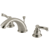 Kingston Brass Royale 1.2 GPM Widespread Bathroom Faucet with Pop-Up Drain Assembly Brushed Nickel