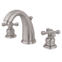 Kingston Brass Victorian 1.2 GPM Widespread Bathroom Faucet with Pop-Up Drain Assembly Brushed Nickel