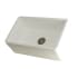 Kingston Brass Arcticstone 30" Farmhouse Single Basin Stone Composite Kitchen Sink with Basket Strainer Matte White